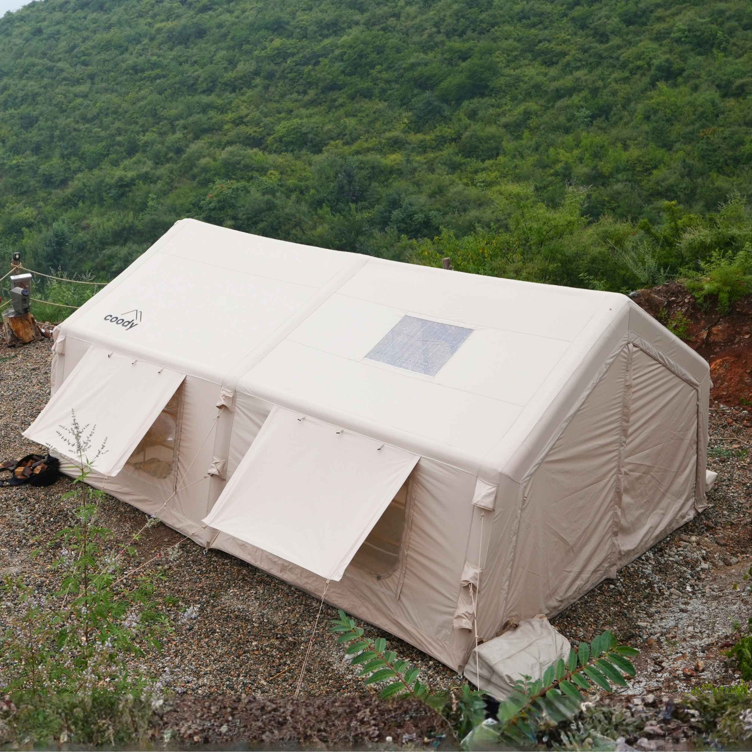 Coody Familia AirTent 17.2 Beige – Inflatable Tent (2-10 Person)