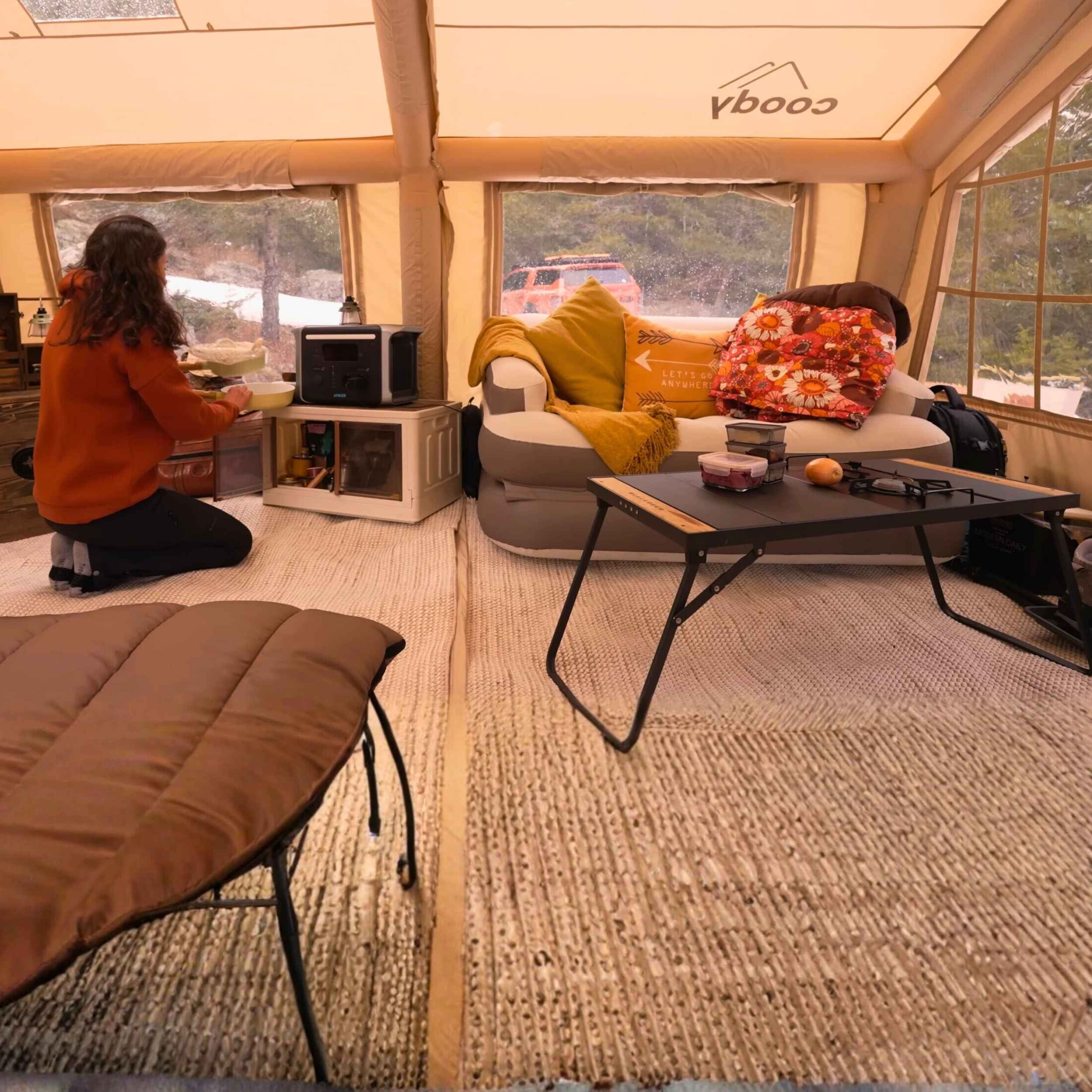 Coody Familia AirTent 17.2 Beige – Inflatable Tent (2-10 Person)
