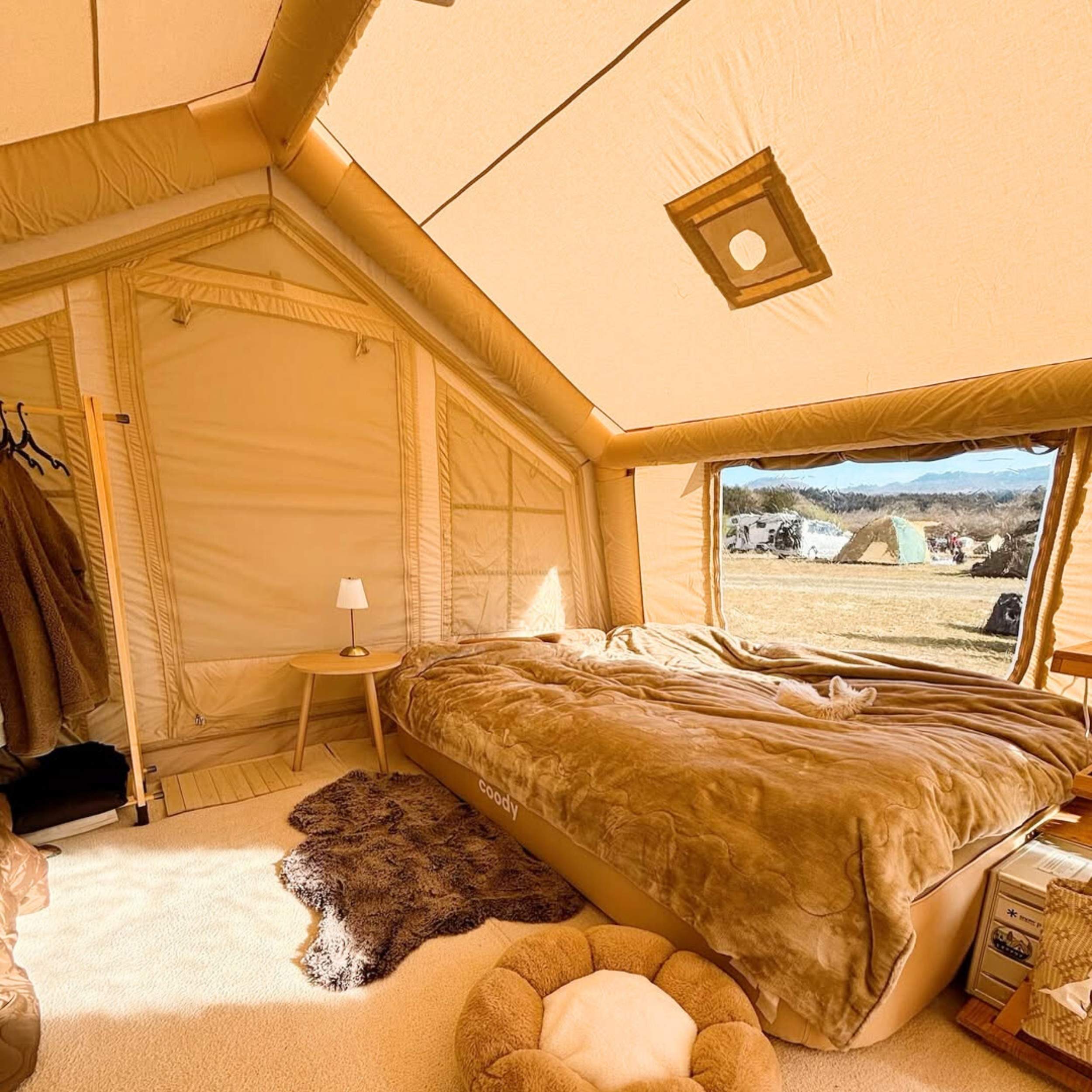 Coody Familia AirTent 17.2 Beige – Inflatable Tent (2-10 Person)