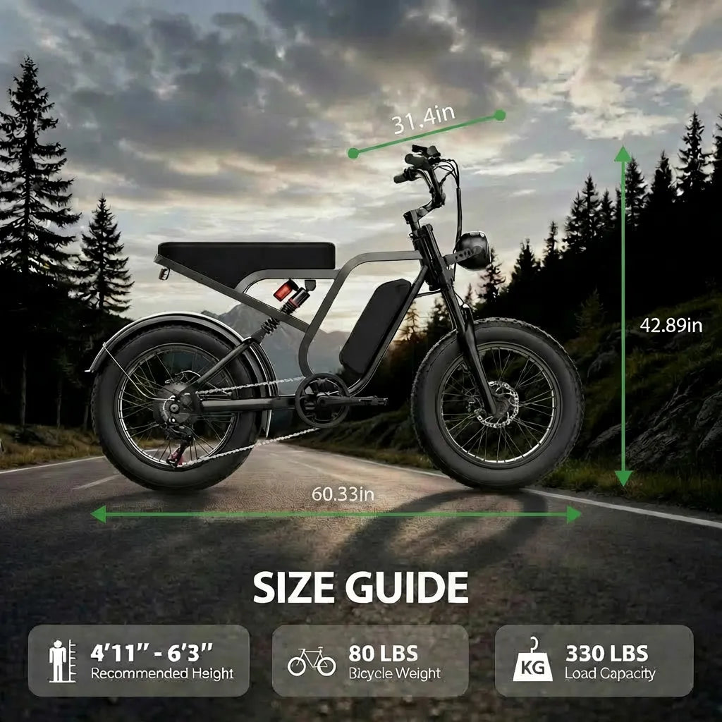 HIEHA SU8 1.0 Moped-Style Electric Bike